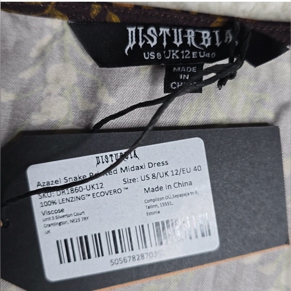 Disturbia Azazel Snake Printed
Midaxi Dress - Picture 3 of 6